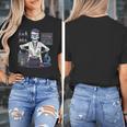 Science Teacher Halloween Skeleton Scientist Chemistry Women's T-Shirt, Science Teacher Gifts, funny design