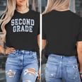 Second Grade Floral Blue Back To School 2nd Grade Teacher Women's T-Shirt, 2nd Grade Teacher Gifts, funny design