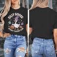 Silly Goose Spooky Teacher Club Halloween Witch Ghost Women's T-Shirt, funny design