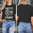 Skeleton Music Teacher I'Ll Wait Until It's Quiet Women's T-Shirt, funny design