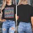 Sped Caffeinate Advocate Laminate Educate Teacher Women's T-Shirt, funny design Sped Caffeinate Advocate Laminate Educate Teacher Women's T-Shirt, funny design