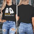 Spooky Ghost Inequalities Halloween Math Teacher Women's T-Shirt, funny design Spooky Ghost Inequalities Halloween Math Teacher Women's T-Shirt, funny design