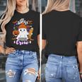 Spooky Para Crew Ghost Halloween Paraprofessional Teacher Women's T-Shirt, funny design Spooky Para Crew Ghost Halloween Paraprofessional Teacher Women's T-Shirt, funny design