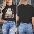 Spooky Teacher Groovy Retro Ghost Teacher Halloween 2023 For Men Women Kids Women's T-Shirt, Groovy Teacher Gifts, funny design Spooky Teacher Groovy Retro Ghost Teacher Halloween 2023 For Men Women Kids Women's T-Shirt, Groovy Teacher Gifts, funny design