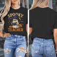Spooky Teacher Halloween Cute Ghost Pumpkin Reading Women Women's T-Shirt, funny design Spooky Teacher Halloween Cute Ghost Pumpkin Reading Women Women's T-Shirt, funny design