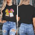 Student Teacher Coquette Bow Pencil Back To School First Day Women's T-Shirt, funny design
