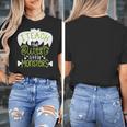 I Teach The Cutest Little Monsters Halloween Teacher Spooky Women's T-Shirt, funny design