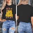 I Teach Super Heroes Comic Book Hero Teacher School Women's T-Shirt, Super Teacher Gifts, funny design