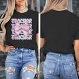 Teacher Bow Pencil Flowers Teacher Back To School Women's T-Shirt, funny design Teacher Bow Pencil Flowers Teacher Back To School Women's T-Shirt, funny design