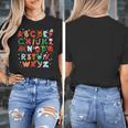 Teacher Christmas Alphabet Back To School Holiday Learning Women's T-Shirt, funny design