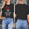 Teacher Gnome Xmas Family Matching Plaid Christmas Gnomes Women's T-Shirt, funny design Teacher Gnome Xmas Family Matching Plaid Christmas Gnomes Women's T-Shirt, funny design