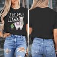Teachers Testing Day Test Day No Prob Llama Teacher Women's T-Shirt, funny design Teachers Testing Day Test Day No Prob Llama Teacher Women's T-Shirt, funny design