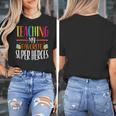 Teaching My Favorite Superheros Men Women SPED Teacher Women's T-Shirt, funny design