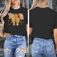 Thanksgiving Teacher Pencil Bow One Thankful Teacher Fall Women's T-Shirt, funny design