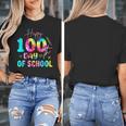 Tie Dye Happy 100th Day Of School Teacher Student 100 Days Women's T-Shirt, funny design