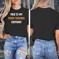 This Is My Tired Teacher Costume Apparel Halloween Teacher Women's T-Shirt, funny design This Is My Tired Teacher Costume Apparel Halloween Teacher Women's T-Shirt, funny design