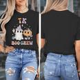 TK Boo Crew Retro Groovy Halloween Floral Ghost TK Teacher Men Women Kids Women's T-Shirt, Groovy Teacher Gifts, funny design