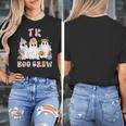 TK Boo Crew Retro Groovy Halloween Floral Ghost TK Teacher Women's T-Shirt, Groovy Teacher Gifts, funny design TK Boo Crew Retro Groovy Halloween Floral Ghost TK Teacher Women's T-Shirt, Groovy Teacher Gifts, funny design