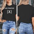 Top Math Teacher Joke Men Women Fun Stay Positive Women's T-Shirt, funny design Top Math Teacher Joke Men Women Fun Stay Positive Women's T-Shirt, funny design
