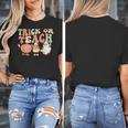 Trick Or Teach Pumpkin Candy Corn Ghost Halloween Teacher Women's T-Shirt, funny design Trick Or Teach Pumpkin Candy Corn Ghost Halloween Teacher Women's T-Shirt, funny design