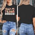 Trick Or Teach With Symbols Special Education Teacher Spooky Women's T-Shirt, funny design Trick Or Teach With Symbols Special Education Teacher Spooky Women's T-Shirt, funny design