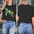 Turtle Puzzle Pieces For Autism Awareness Kids Women Teacher Women's T-Shirt, funny design