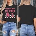 Twinning With My Para Teacher Matching Paraprofessional 70s For Men Women Women's T-Shirt, funny design Twinning With My Para Teacher Matching Paraprofessional 70s For Men Women Women's T-Shirt, funny design