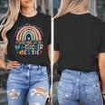 Twinning With My Teacher Bestie Rainbow Matching Teachers Women's T-Shirt, funny design