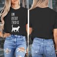 Un Deux Trois Cat Shirt French Teacher Women's T-Shirt, funny design