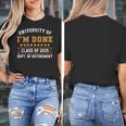 University Of I'm Done Teacher Retirement 2025 Women's T-Shirt, funny design University Of I'm Done Teacher Retirement 2025 Women's T-Shirt, funny design