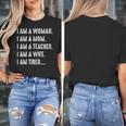 Woman Mom Teacher Wife TIRED T Shirt Cute Mom Teacher Shirts Women's T-Shirt, Couple Gifts, funny design Woman Mom Teacher Wife TIRED T Shirt Cute Mom Teacher Shirts Women's T-Shirt, Couple Gifts, funny design