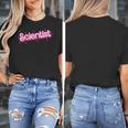 Women Retro Pink Scientist Science Teacher Back To School Women's T-Shirt, Science Teacher Gifts, funny design