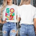 50 Days Of School Teacher Happy 50th Day Of School Kids Women's T-Shirt, funny design 50 Days Of School Teacher Happy 50th Day Of School Kids Women's T-Shirt, funny design