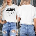 67 Meme Math Teacher 6 7 Halloween Spiders Square Root 4489 Women's T-Shirt, funny design