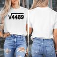 67 Meme Square Root 4489 Six Seven Slang Math Teacher Women's T-Shirt, funny design