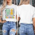 Braille Teacher Of The Visually Impaired Groovy VI Teacher Women's T-Shirt, Groovy Teacher Gifts, funny design