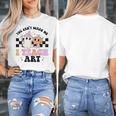 You Can't Scare Me I Teach Art Retro Teacher Ghost Halloween Women's T-Shirt, funny design You Can't Scare Me I Teach Art Retro Teacher Ghost Halloween Women's T-Shirt, funny design
