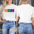 Chemisty Science Teacher Periodic Table Halloween Women's T-Shirt, Science Teacher Gifts, funny design