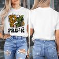 Cute Camo Pre K Back To School Teacher Kid Preschool Women's T-Shirt, funny design