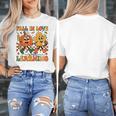 Fall In Love With Learning Thanksgiving Teacher Student Women's T-Shirt, funny design Fall In Love With Learning Thanksgiving Teacher Student Women's T-Shirt, funny design