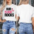 Our Flock Rocks Flamingo Mother's Day Teacher Women's T-Shirt, funny design Our Flock Rocks Flamingo Mother's Day Teacher Women's T-Shirt, funny design