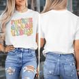 Fourth Grade Vibes Hello Team 4th Grade Teacher Kids Retro Women's T-Shirt, 4th Grade Teacher Gifts, funny design