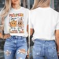 Groovy Pumpkin Spice Makes Teacher Nice Fall Thanksgiving Women's T-Shirt, Groovy Teacher Gifts, funny design Groovy Pumpkin Spice Makes Teacher Nice Fall Thanksgiving Women's T-Shirt, Groovy Teacher Gifts, funny design