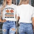Groovy I Teach The Cutest Pumpkins In The Patch For Teacher Women's T-Shirt, Groovy Teacher Gifts, funny design