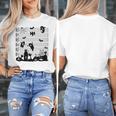 Halloween Music Note Clefs Spooky Ghost For Music Teacher Women's T-Shirt, funny design