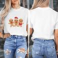 Hanging With My Cookies Gingerbread Christmas Teacher Xmas Women's T-Shirt, funny design