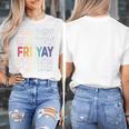 Happy Fri Yay Teacher Friday Saying Women's T-Shirt, funny design