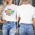 Happy Friyay Teacher School Friday Weekend Vibes Women's T-Shirt, funny design Happy Friyay Teacher School Friday Weekend Vibes Women's T-Shirt, funny design