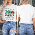 It's Fine We'Re Fine Gnome Pre-K Teacher Christmas Light For Men Women Women's T-Shirt, funny design