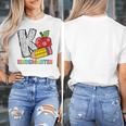 K Is For Kindergarten Teacher Pencil Apple Back To School Women's T-Shirt, funny design